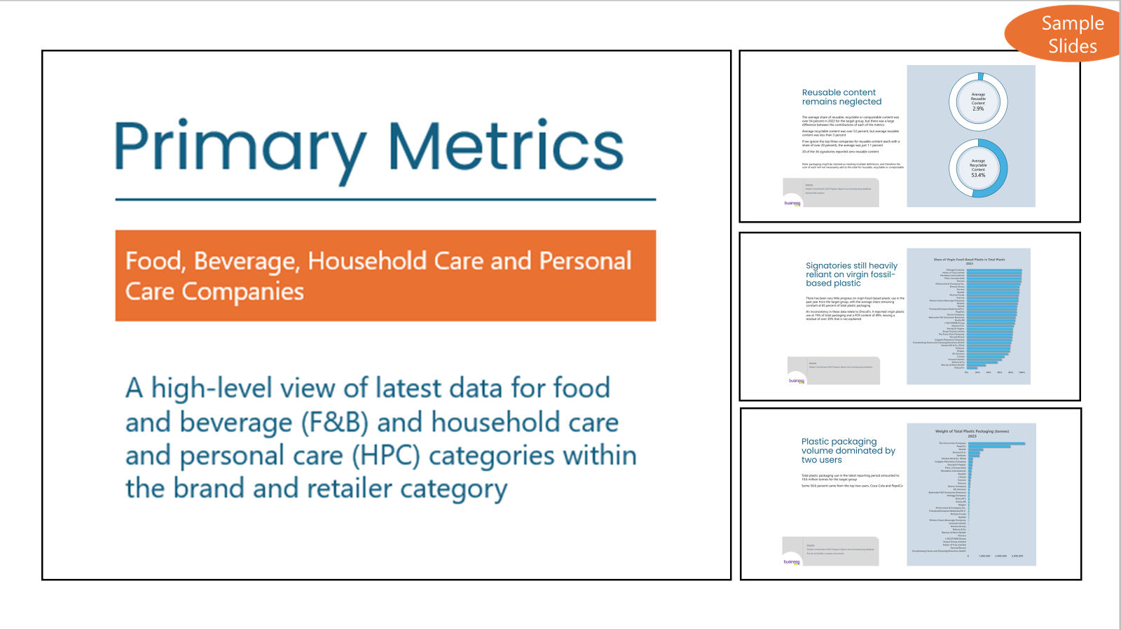 PRIMARY METRICS